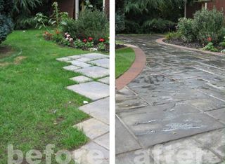 path before and after