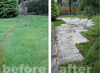 new path on grass